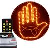 Eznaobo Luce per dita per auto, divertente luce gestuale per finestrino posteriore, luce LED per auto con controller, gadget per auto divertenti, accessori per auto, luci di espressione automatica