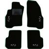 QUEMAR Tappetini Auto compatibili con Alfa Romeo Mito dal 2008 / Kit Tappeti in Moquette e Gomma su Misura (Set 2 Anteriori + 2 Posteriori) / Ricami e Colori Personalizzati (Bordo Verde, 4 Ricami)