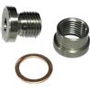 BWVMVB Sonda Lambda Sensore Ossigeno 1 Set M12*1.25 Kit Tappi E Dadi Acciaio Inossidabile S304 L'installazione Saldatura Sensore Ossigeno Scarico Dado Tappo Sensore Lambda