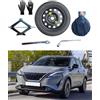 D'ANGELO 1988 Kit Ruotino di Scorta 18 compatibile con Nissan Qashqai E-Power con Cric, Chiave, Guanti e Sacca