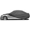 Susy Shop Telo Copriauto Impermeabile Universale Per Auto Varie Misure In tessuto Peva 85g, Colore Grigio Resistente Alle Intemperie (M - Per auto da 406 a 432 cm)