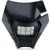 MKBHD Adatto for KTM EXC SXF MX Dirt Bike Enduro Faro anteriore LUCE Moto Faro anteriore LUCE Faro anteriore Supermoto Carenatura(20-23 DUAL 6 Black)