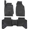 J&J AUTOMOTIVE Tappetini Auto in Gomma su Misura per Isuzu D-Max 2012-2020, Set da 4 Pezzi, 3D - con Bordo Alto, Antiscivolo, Inodore, Colore Nero, TPE
