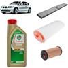 OP Kit tagliando 3 filtri + 5L olio Edge 5W30 per BMW Serie 1 E87 120d M47 2006+