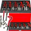 Verke Riparazione Filetti Kit 131 Pz Filettatura, Helicoil per Filetti Metrici Interni M5 M6 M8 M10 M12, Set Elicoidi per Viti e Filettatura Interna
