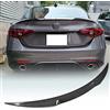 JCING Spoiler posteriore in fibra di carbonio adatto per Alfa Romeo Giulia berlina 2015-2022 CF auto portellone posteriore Highkick Spoiler ala labbro