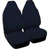 Lupex Shop Coprisedili auto compatibili con Smart Fortwo prima serie W450 dal 1998 al 2007, Blu Scuro, Made in Italy, Logo Ricamato, tessuto poliestere, set sedili completi anteriori