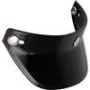 FLCPJGV Visiera parasole per casco, Visiera parasole, 3 bottoni a pressione, Faccia aperta, Protezione visiera casco per parti di caschi retrò, Nero