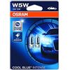 OSRAM 2825HCBI-02B Cool Blue Intense W5W - Lampada alogena per luce di posizione o targa per auto, 12V PKW, blister doppio (2 pezzi)