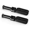 Hokuotolite Pedane con supporto kit di montaggio adatto per Harley Softail Deluxe Fat Boy Heritage Sport Glide Softail Slim Street Bob Breakout Low Rider modelli 2018 2019 2020, nero lucido