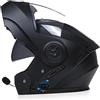 Casco Moto Modulare Apribile Bluetooth con Doppia Visiera Caschi Moto Integrali Bluetooth Integrati Omologato ECE Casco Moto Fuoristrada pour Quattro Stagioni
