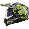 LS2, Casco Moto Cross PIONEER II RANGI Gloss H-V Yellow, L