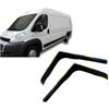 J&J AUTOMOTIVE HEKO Deflettori per Citroen Fiat Ducato 2006-2014, 2 pezzi | 2 deflettori HEKO per Citroen Fiat Ducato, PMMA 3 mm, fumé, canale del finestrino.