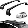 DFOF G Portatutto Auto Barre Trasversali Portatutto In Alluminio Per Tesla Model 3 2017-2023, Capacità Di Carico 70 Kg, Portapacchi Da Viaggio, Barre Portatutto