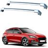 MhaRt Barre Portatutto Portapacchi per Ford Focus Active, 5dr Hatch May 2019+, Barre da Tetto Lega di Alluminio,silver