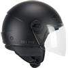 CGM Casco open face, 191A PIX MONO Nero opaco lunga, XL (58cm)