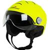 Scotland Casco Demi-Jet in Policarbonato Omologato Sci, Giallo Fluo, Taglia M