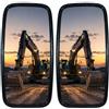 Easy Link 2x Specchietti Retrovisori Esterni Universali 42x20cm ø18mm | Specchietti Retrovisori per Camion, Escavatore, Sollevatore, Trattore, Macchinari Agricoli