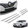 CHROMEMASTER | Compatibile con Renault Captur 2020+ | Profili per Griglia Anteriore; Modanature per Griglia del Radiatore; Acciaio inossidabile Lucidato | Nuovo, Attraente Aspetto dell'Auto