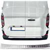 Modifycar Protettore per paraurti posteriore compatibile con Ford Transit/Tourneo Custom (2ª generazione) | dal 2023 + Acciaio inossidabile cromato Protezione per il bordo del vano di carico