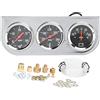 HERCHR Set di Indicatori Tripli, Indicatore della Temperatura Dell'acqua 3 in 1 Temperatura Dell'acqua Misuratore di Pressione Dell'olio Misuratore di AMP Set di Indicatori di Ricambio Automobilistici Univer