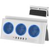 Generico Ventilatore Solare per Auto, Tre Uscite Aria per Climatizzatore con Luce, Ventilatore per Finestrino Auto, Ideale per SUV, Viaggi Strada, Furgoni, Camper