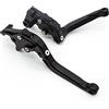LMGMPOHOYY Leva frizione e freno regolabile Leve freno frizione pieghevoli estensibili per R-oyal per Enfiel-d per Continental GT 650, per 535, 650per Inter-Ceptor, C5 e B5, 2017(‎Black)