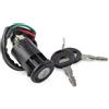 XDFYHUIB Per CG125 Quad 110cc Per 125cc 135cc ATV Moto 4 Fili Interruttore Di Accensione Blocco Chiavi Set Moto Ricambio Aggiornamento