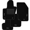 Generico Tappetini compatibili con Fiat 500X 2015-2025 Lato passeggero con sistema di fissaggio con decoro, kit tappetini auto personalizzati, set tappeti in moquette, tappeto auto