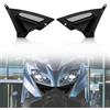 PSLER Coprilampada Anteriore per Protezione Faro Moto per TMAX 560 Tech Max 2022 2023 2024 Proteggi Lente per Paralume Accessori Moto(Nero Opaco)