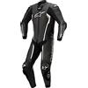 Alpinestars Missile V2 Costume da moto monopemo in pelle, nero/bianco, 52
