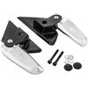BRIXIAMOTO SIP MV8273BC Poggiapiedi per Vespa LX/LXV/S 50-150ccm in Alluminio Nero e Cromo