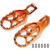 Becwdvo Pedali Pedane Moto 2024 2025 Pedane for moto Poggiapiedi/Adatto for KTM SX SXF XC XCF EXC EXCF for Husqvarna TX FX TC FC TE FE 125 250 300 350 450 500(Orange)