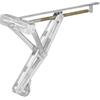 ProPlus, supporto orientabile con manovella per roulotte camper, 1100 kg, 597x280 mm, H:497 mm