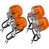 YETGFBH Frecce Moto,Frecce Moto Omologate Lampada di Coda del motociclo Uso adatto per Honda Wuyang Lifan Dayang Dayun CM125 CM250 SDH125 V-MAN 125cc-600cc Faro Luci Dei Freni(Short Kit 4pcs)