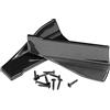 Kuuleyn Grembiuli Winglet, minigonne laterali, spoiler per auto, 2 pezzi ABS in fibra di carbonio Look 35 cm in fibra di carbonio per automobile Gonna laterale universale/paraurti posteriore Lip Splitter Grem