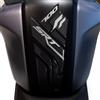 labelbike - Adesivo 3D Moto Paraserbatoio Protezione e Decorazione in Resina compatibile con QJ Motor SRT 700 Colore Argento