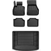 MOTOS Set di tappetini in gomma e tappetini per il bagagliaio per BMW Serie 2 Active Tourer F45 2014-2022 Migliorare il comfort di viaggio con tappetino antiscivolo auto 3D- tappetini per tutte le sta