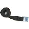 TopHomer Cinghie a cricchetto da 25 mm x 6 m, resistenti cinghie di ancoraggio regolabili con fibbia a camma per il montaggio su portabiciclette, rimorchi da carico per bagagli, colore nero