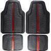 Red Bull Racing Red Bull Set Tappeti 4 Pz Bull Flash in PVC Nero/Rosso per furgoni, confortevoli e resistenti allo sporco