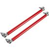 Aramox Barra di supporto del paraurti, modifica dell'automobile del puntone della barra di sostegno del tirante del labbro del paraurti anteriore dell'automobile 2 pollici 7,9 pollici(Rosso)