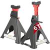 CDZHLTG Cavaletti Auto treppiedi a cremagliera, Cavalletti Auto 6T Set da 2 Pezz, Altezza di Sollevamento 390-585mm, Jackstand Coppia Cavalletti con Protezione in Gomma