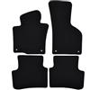 J&J AUTOMOTIVE Premium Tappetini in Tessuto di Velluto su Misura per Volkswagen Passat B6 / B7 / CC 2005-2015, Set da 4 Pezzi Anteriori e Posteriori, Antiscivolo, Colore Nero