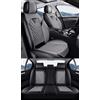 NOBQUA Coprisedili Auto Universali per 5 Posti in Vera Pelle-Compatibili con BMW Serie 1/2/3/4/5/6/7/8 - Impermeabili, Antiscivolo-Set Completo per SUV e Berlina