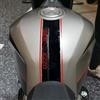 labelbike - Adesivo 3D Moto Paraserbatoio Protezione e Decorazione in Resina con Licenza Ufficiale Moto Morini SEIEMMEZZO STR - Colore Nero Rosso