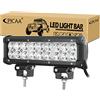 PICAA 54W 9 pollici Barra Luminosa da Lavoro a LED Spot Fuoristrada Luci per Auto Impermeabili 6000K per Camion Trattore Rimorchio SUV ATV e Attrezzature Pesanti