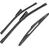 CMSMFDC Spazzole tergicristallo anteriore Spazzole tergicristallo posteriori Spazzole per Renault Clio 3 III Hatchback 2005-2012 Tergicristallo