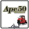 Generico TARGHETTA SCRITTA LOGO STEMMA FRONTALE ANTERIORE PER PIAGGIO APE 50 TUTTE LE VERSIONI ORIGINALE PIAGGIO.