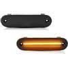 FFOCCO Gtdtixc Paraurti Posteriore Fanale Per Mazda MX-5 MX5 1990-2005 Luci Di Posizione Laterali A LED Luci Parafango Laterali Posteriori Rosse Anteriori(Dark gray Lens Amber)