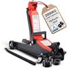 Arebos 2T Martinetto idraulico di manovra piatto | altezza di sollevamento 85-385 mm | 4 supporti | cavalletto per martinetto auto autovetture